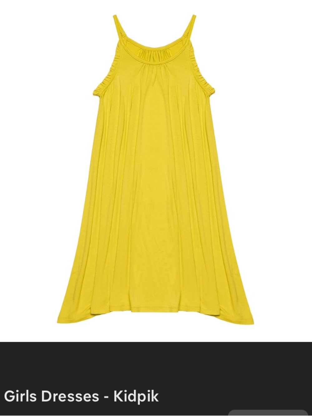 KidPik girls 16 (XXL) yellow tank sundress